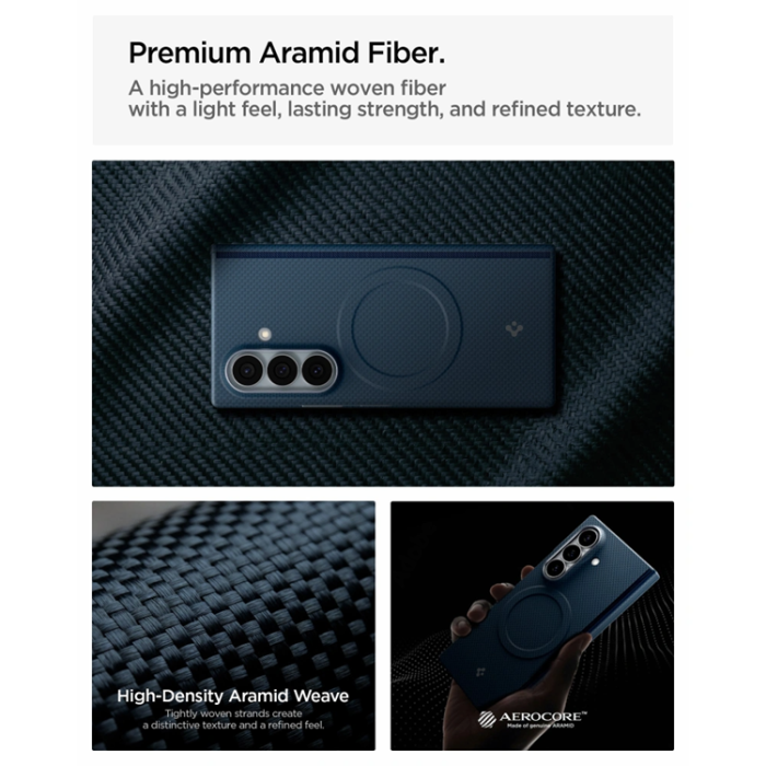 Spigen - Spigen Mobilskal För Galaxy Z Fold 8 Ultra MagSafe Airskin Aramid