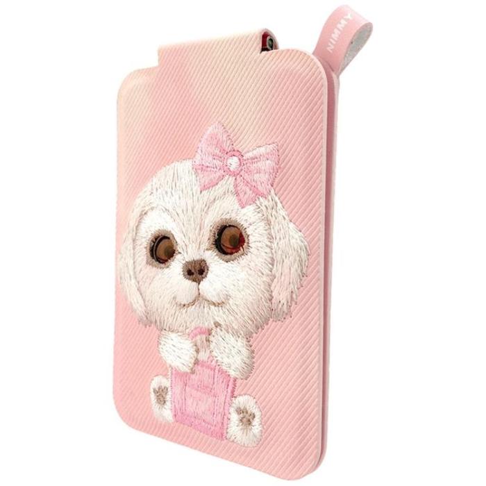 NIMMY - Nimmy MagSafe Korthållare och Mobilställ Big-Eye Cute Pets 2.0 Dog - Rosa