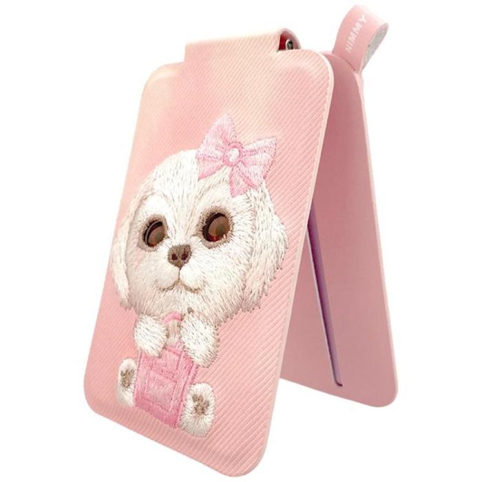 NIMMY - Nimmy MagSafe Korthållare och Mobilställ Big-Eye Cute Pets 2.0 Dog - Rosa
