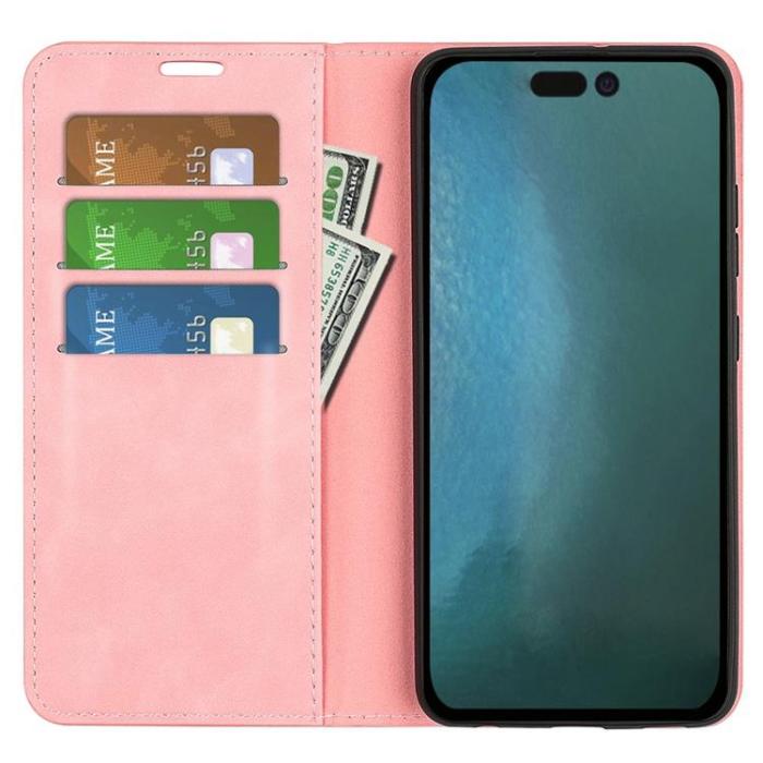 OEM - Folio iPhone 14 Pro Max Plånboksfodral - Rosa