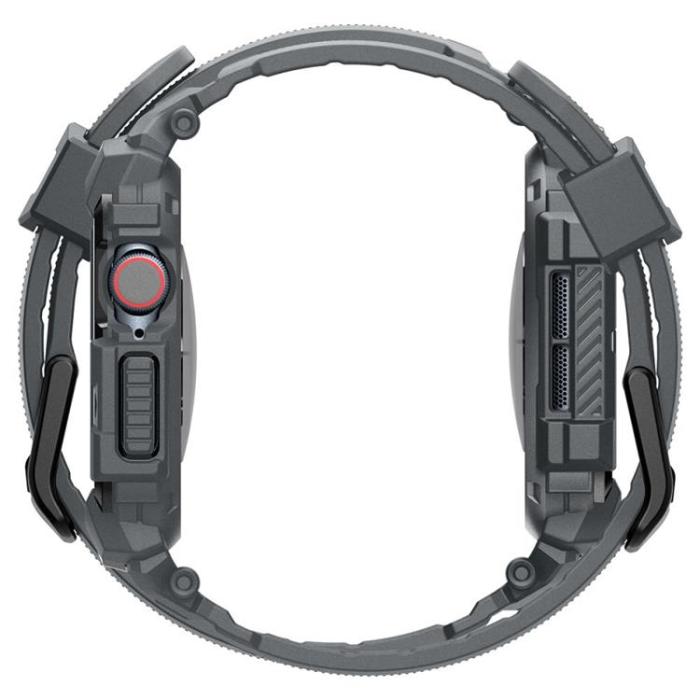 Spigen - Spigen Apple Watch 10 (46mm) Armband Rugged Armor Pro - Mörkgrå