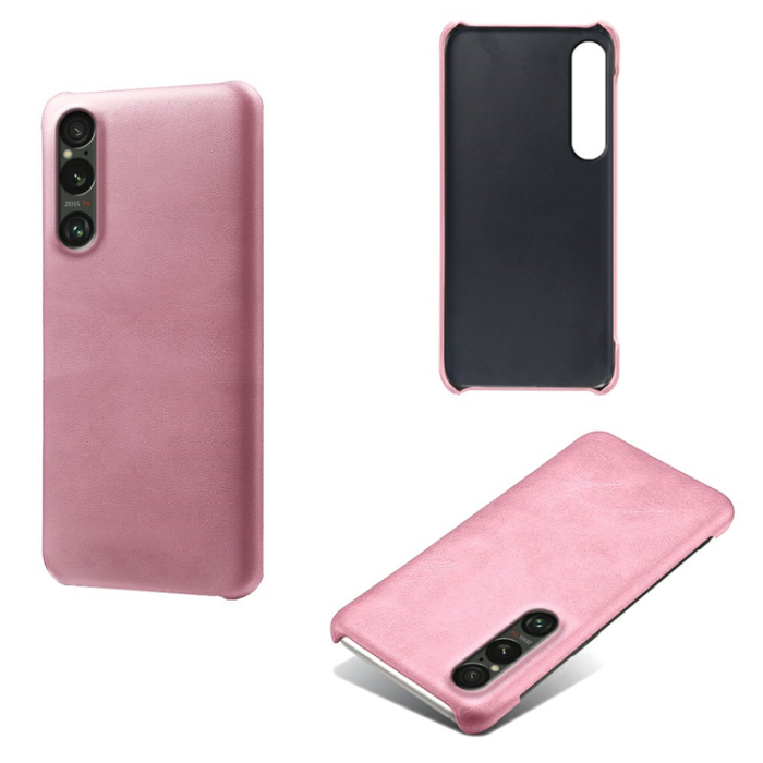 A-One Brand - Sony Xperia 1 VII Mobilskal Calfskin Texture PU-Läder - Roséguld