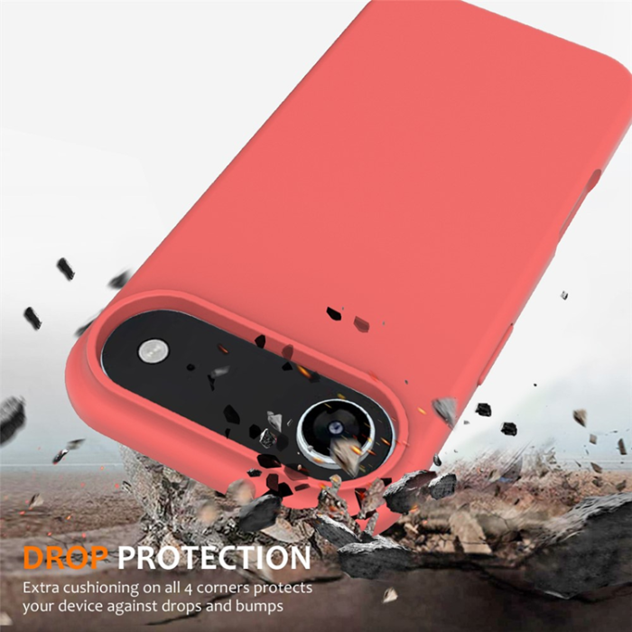 A-One Brand - iPhone 17 Air Mobilskal MagSafe Silikon Anti-Drop - Knallrosa
