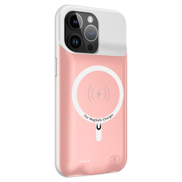 Tech-Protect - iPhone 15 Pro Max Batteriskal Magsafe 8500mAh - Rosa
