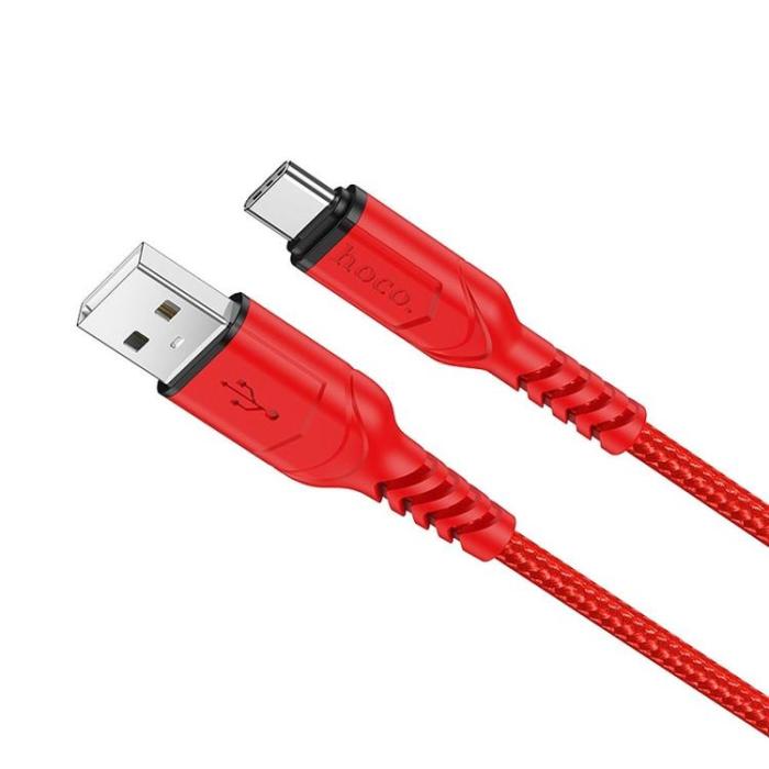 Hoco - HOCO USB-A Till USB-C Kabel 1m 3A X59 - Röd