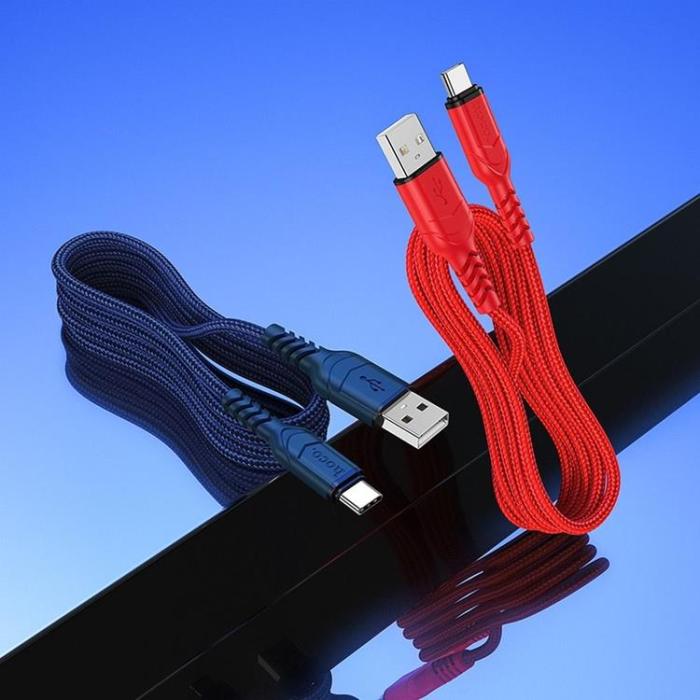 Hoco - HOCO USB-A Till USB-C Kabel 1m 3A X59 - Röd