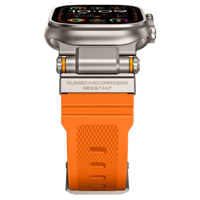 A-One Brand - Apple Watch 42/44/45/46/49mm Armband Silikon - Orange