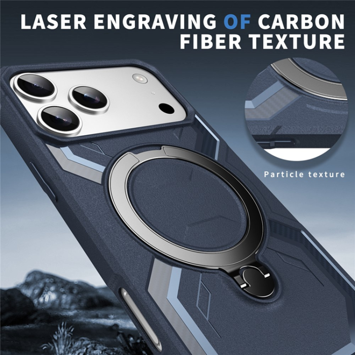 A-One Brand - Mobilskal till iPhone 17 Pro MagSafe Kickstand TPU + PC - Blå