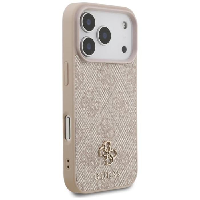 Guess - Guess iPhone 17 Pro Mobilskal MagSafe 4G Small Classic Logo - Rosa
