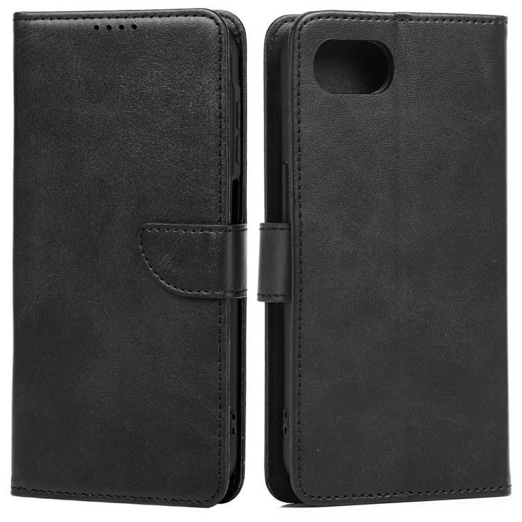 Marv iPhone 16e Plånboksfodral Läder - Svart
