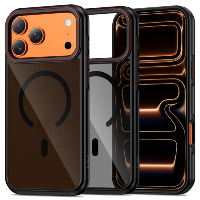 Tech-Protect - Tech-Protect iPhone 17 Pro Mobilskal Magsafe Hybrid - Svart/Röd