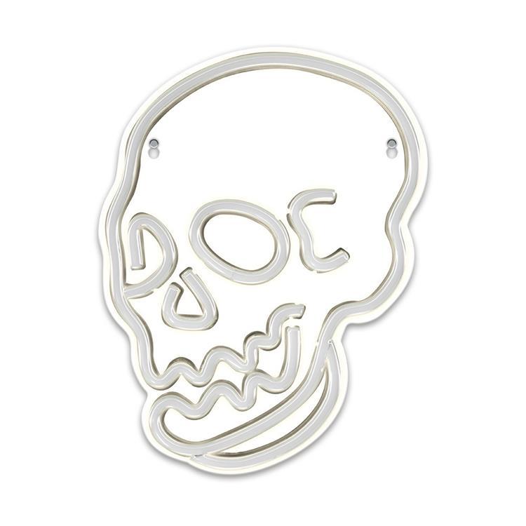 Forever Light Neon LED PLEXI SKULL FPNE07X - Vit | 264 | AlltMobil