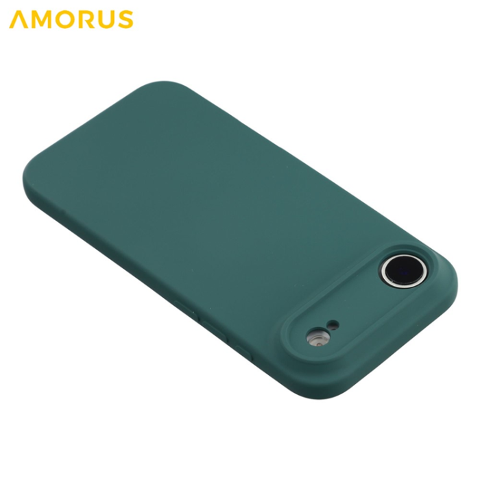 Amorus - AMORUS iPhone Air Mobilskal Precise Cutouts TPU Fiber - Armégrön