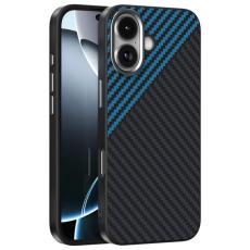 ABEEL - ABEEL iPhone 17 Mobilskal MagSafe Carbon Fiber - Svart / Blå