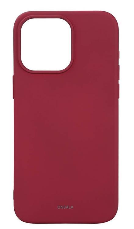 Onsala iPhone 15 Pro Max Mobilskal Magsafe Silicone - Deep Röd | 2353 | AlltMobil
