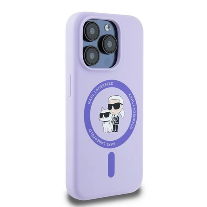 KARL LAGERFELD - Karl Lagerfeld iPhone 15 Pro Mobilskal MagSafe Silicone