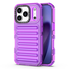 A-One Brand - iPhone 17 Pro Max Mobilskal Stripe Design Detachable - Lila