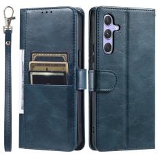 OEM - Samsung Galaxy S26 Plus Skal PU L&auml;der 6 Kortfack - Svartgr&ouml;n