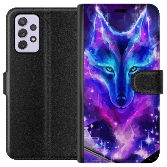 iSecrets - Plånboksfodral till Samsung Galaxy A52s 5G med Neon Varg