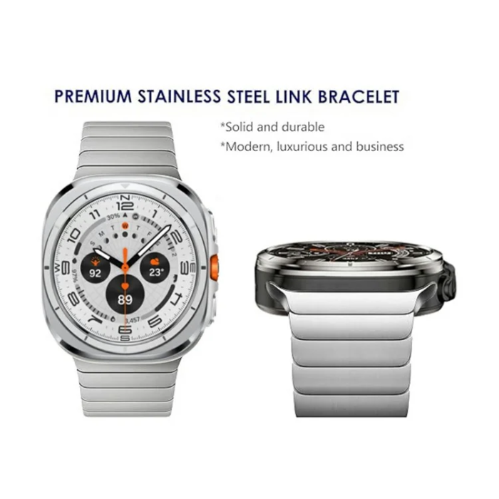 Ringke - Galaxy Watch Ultra (47mm) Armband Stainless Steel - Silver