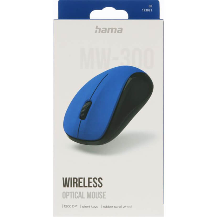 Hama - HAMA Optisk Trådlös Mus MW-300 V2 - Blå