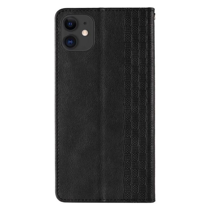 OEM - iPhone 13 mini Plånboksfodral Magnet Strap - Svart