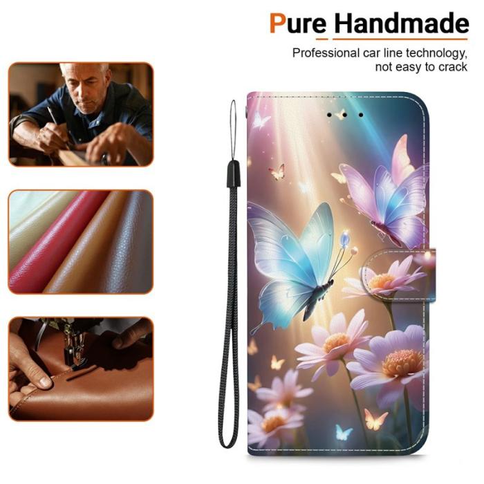 OEM - Samsung Galaxy S26 / S26 Pro Plånboksfodral Konstläder - Fjäril Blommig