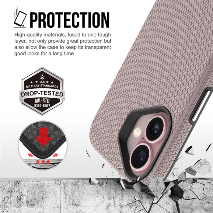 A-One Brand - iPhone 17 Mobilskal MagSafe Protective TPU+PC - Roséguld
