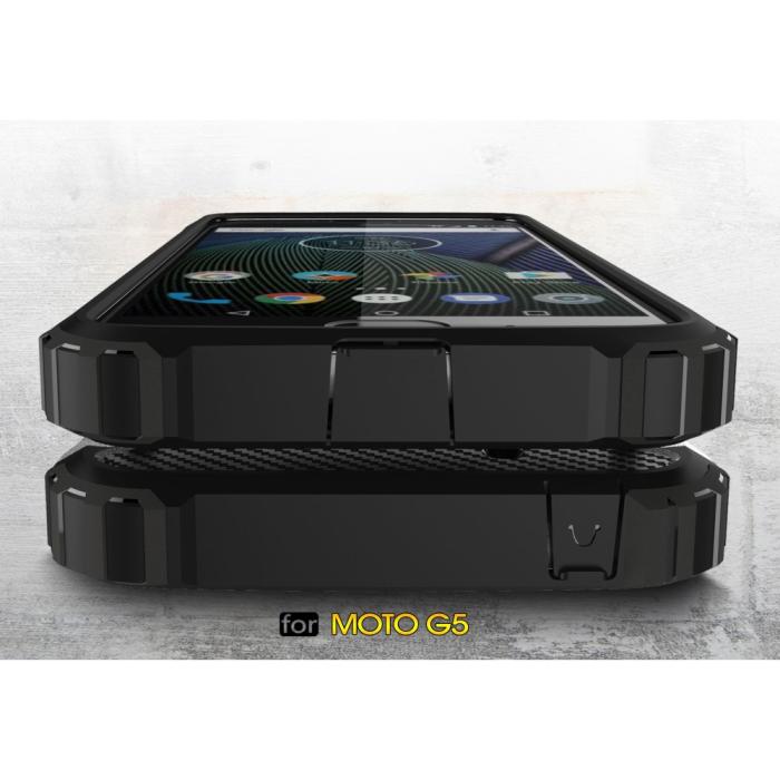 OEM - Hybrid Armor Mobilskal till Motorola Moto G5 Plus - Svart