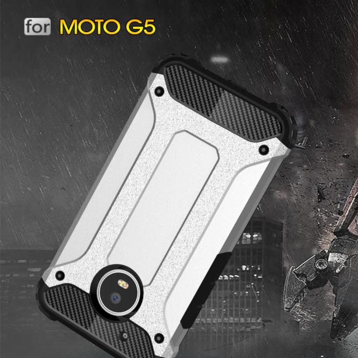 OEM - Hybrid Armor Mobilskal till Motorola Moto G5 Plus - Svart