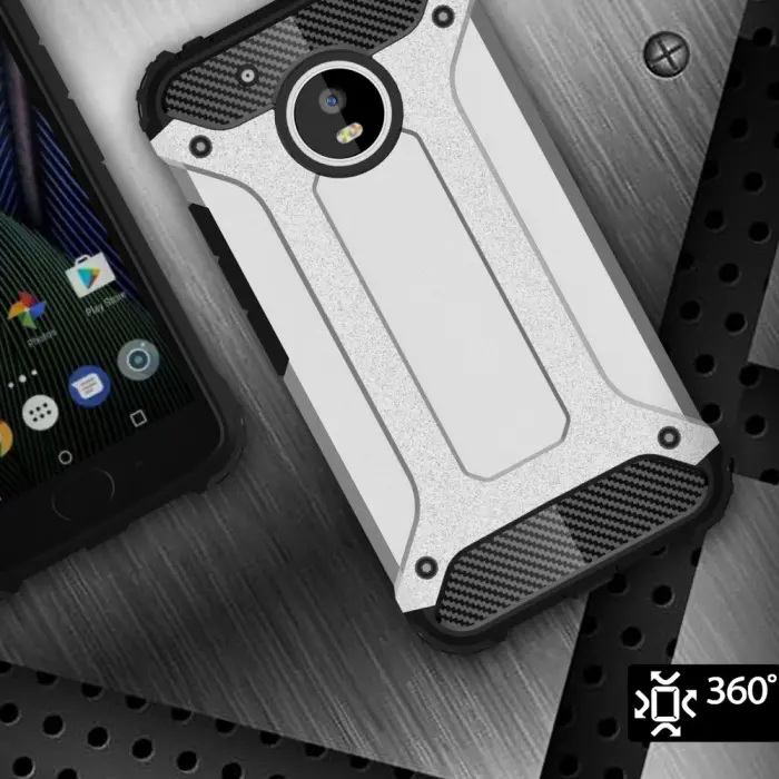OEM - Hybrid Armor Mobilskal till Motorola Moto G5 Plus - Svart