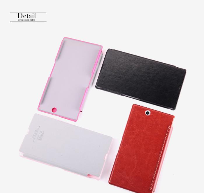 UTGATT5 - KLD Enland Smart Ultra-thin väska till Sony Xperia Z1 (Vit)