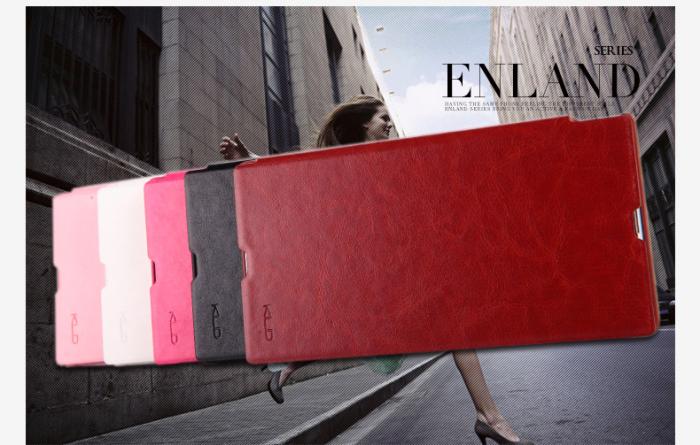 UTGATT5 - KLD Enland Smart Ultra-thin väska till Sony Xperia Z1 (Vit)