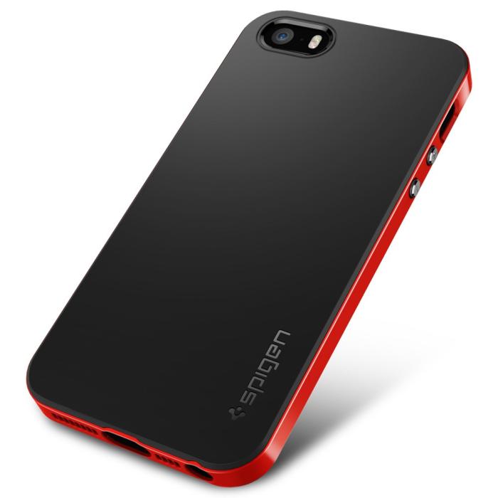 UTGATT5 - SPIGEN Neo Hybrid Skal till Apple iPhone 5S - Apple iPhone 5S/5 (Röd)