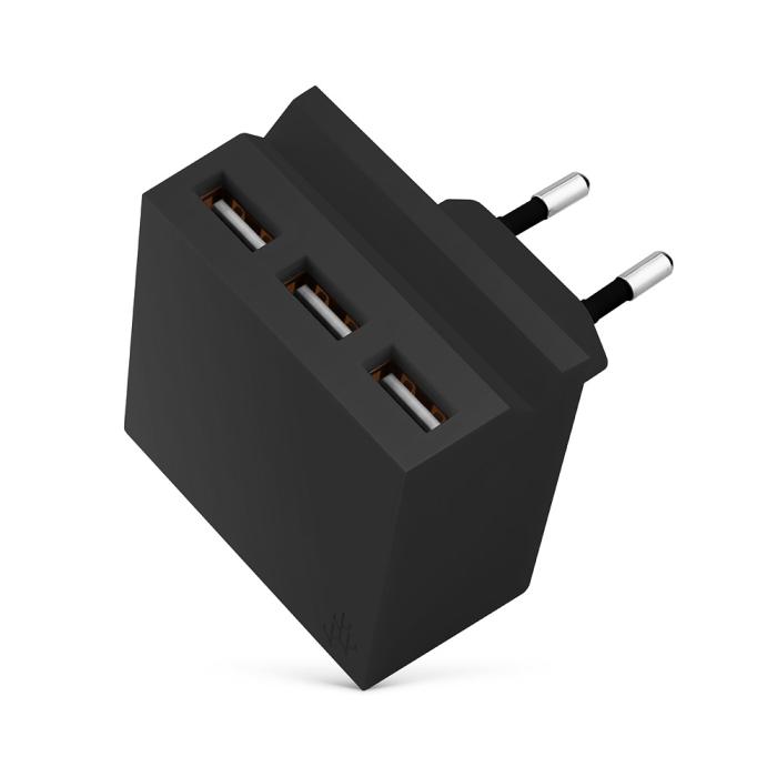 UTGATT1 - Usbepower HIDE Mini Laddningsnav med 3 USB-portar och telefonstativ