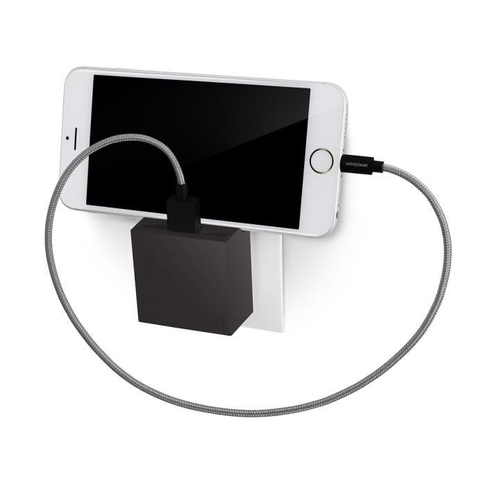 UTGATT1 - Usbepower HIDE Mini Laddningsnav med 3 USB-portar och telefonstativ