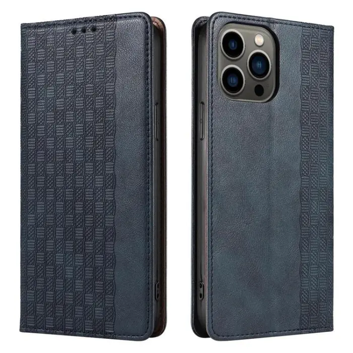 OEM - Galaxy S23 Ultra Plånboksfodral Magnet Strap - Blå