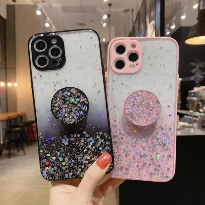OEM - Round Pop Grip Skal iPhone 13 Pro - Rosa