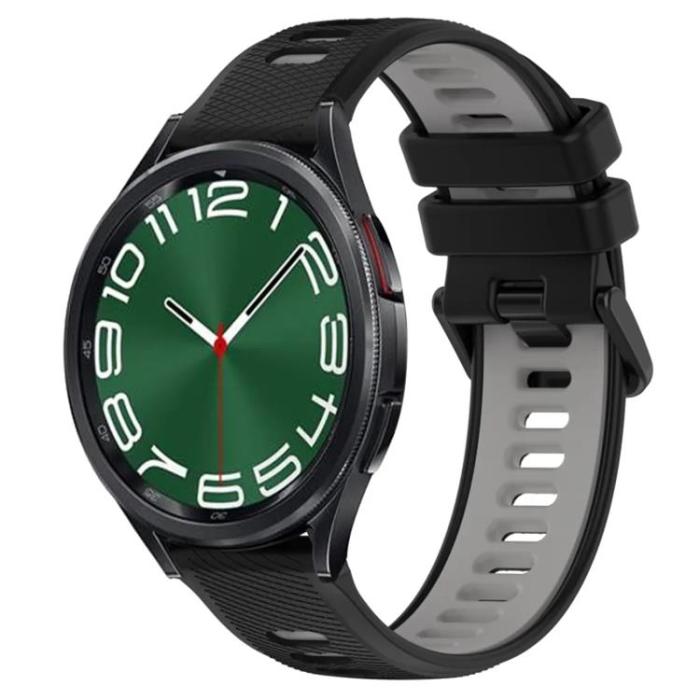 Taltech - Galaxy Watch 6 Classic (47mm) Armband - Svart/Grå