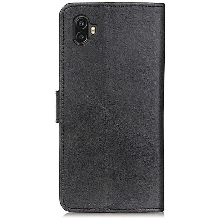 A-One Brand - Galaxy Xcover 6 Pro Plånboksfodral PU Läder - Svart