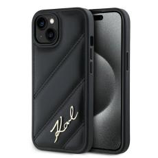 KARL LAGERFELD - Karl Lagerfeld Mobilskal till iPhone 15 Plus MagSafe Quilted Script