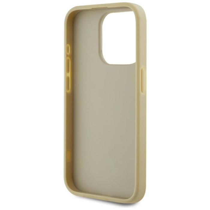 KARL LAGERFELD - Karl Lagerfeld Mobilskal till iPhone 15 Pro MagSafe Wrinkled Signature Guld