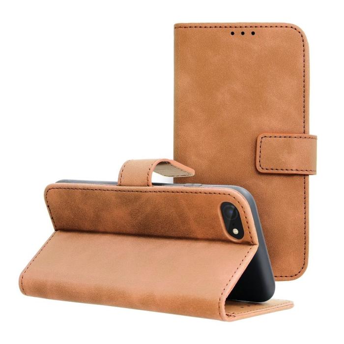 Forcell - Forcell iPhone 7/8/SE (2020/2022) Plånboksfodral Tender - Brun