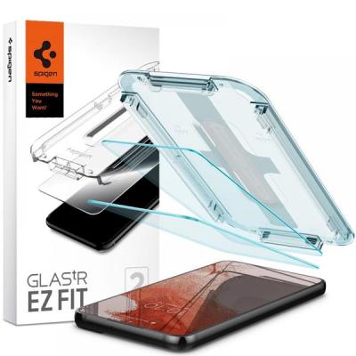 Spigen EZ-FIT Härdat Glas Skärmskydd 2-Pack Galaxy S22