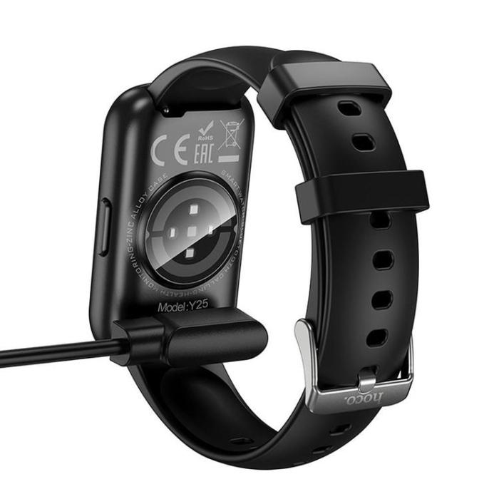 Hoco - Hoco Laddningskabel för Smartwatch 0.6m Y25 - Svart
