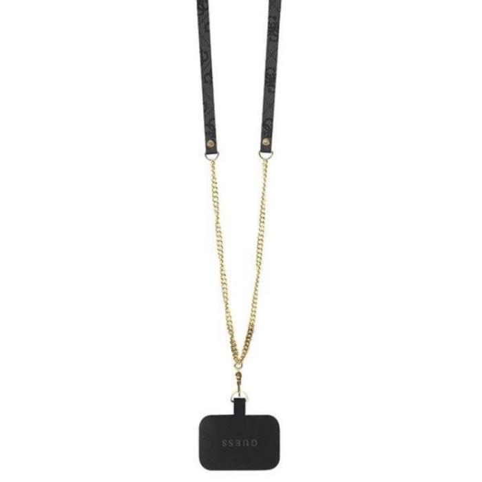Guess - Guess iPhone 11/XR Mobilskal Crossbody Metall Logo - Svart