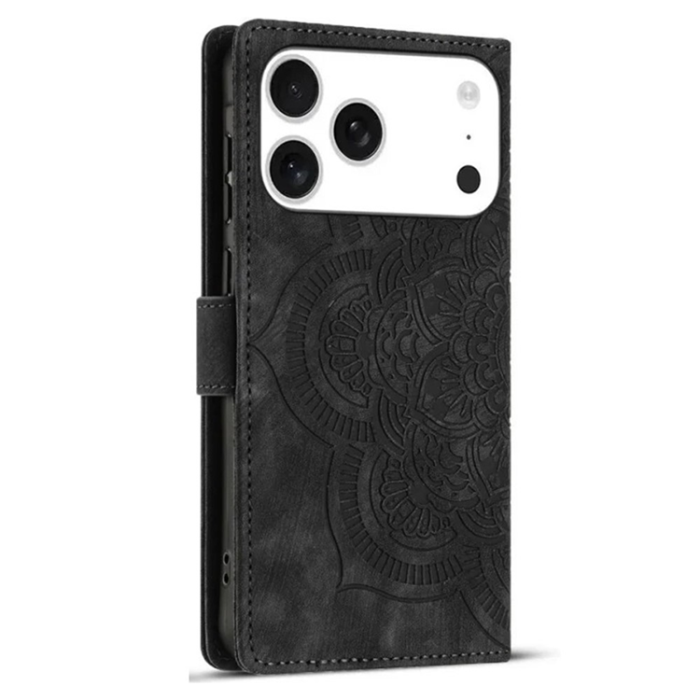 WANLONFENG - [2Pcs] WANLONFENG iPhone 17 Pro Plånboksfodral MTL Series