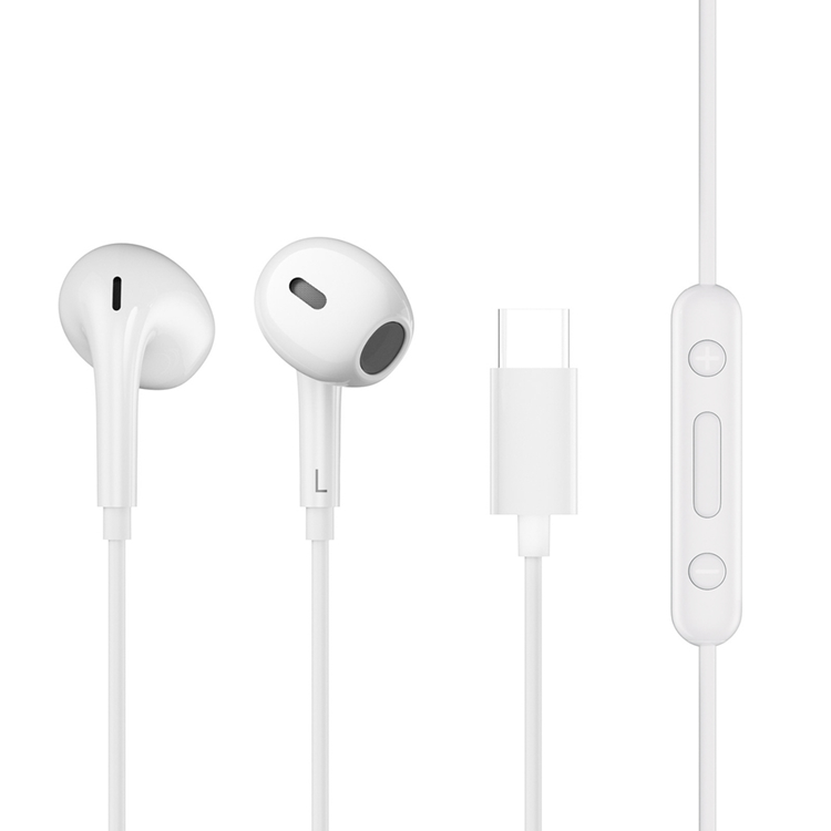 QCY Hörlurar In-Ear med Mikrofon 1.15m - Vit