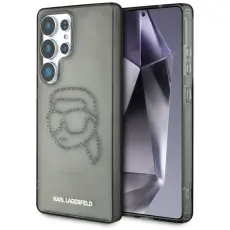 KARL LAGERFELD - Karl Lagerfeld Galaxy S25 Ultra Mobilskal Rhinestones Karl Head Logo - Svart