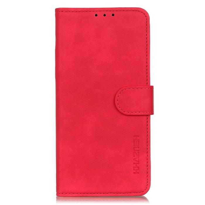 KHAZNEH - KHAZNEH Asus Zenfone 9 Plånboksfodral Retro Flip - Röd